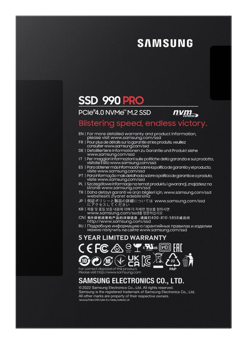 Samsung 990 PRO 1 To M.2 2280 NVMe