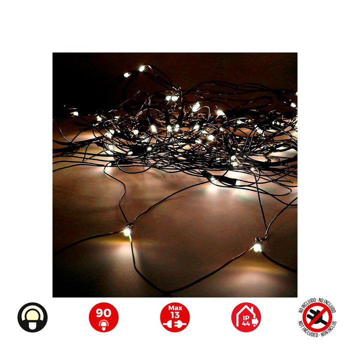 Barrière lumineuse LED EDM 71268 Lumière chaude Vert tendre 2 x 1,5 m (1 Unité) Barrière lumineuse LED EDM 71268 Lumière chaude Vert tendre 2 x 1,5 m (1 Unité)