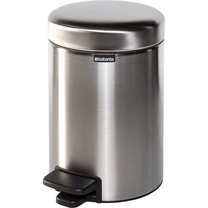 Brabantia Newicon Poubelle à Pédale 3 Litres Confident Brilliant Steel