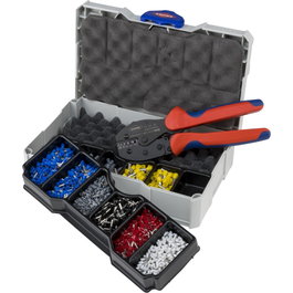 Knipex Assortiment de sertissage pour embouts de câblage avec pince