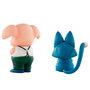 BANPRESTO - Figurine Ichibansho Dragon Ball, Oolong et Puar en Entraînement, 10 cm, Figure Collectible