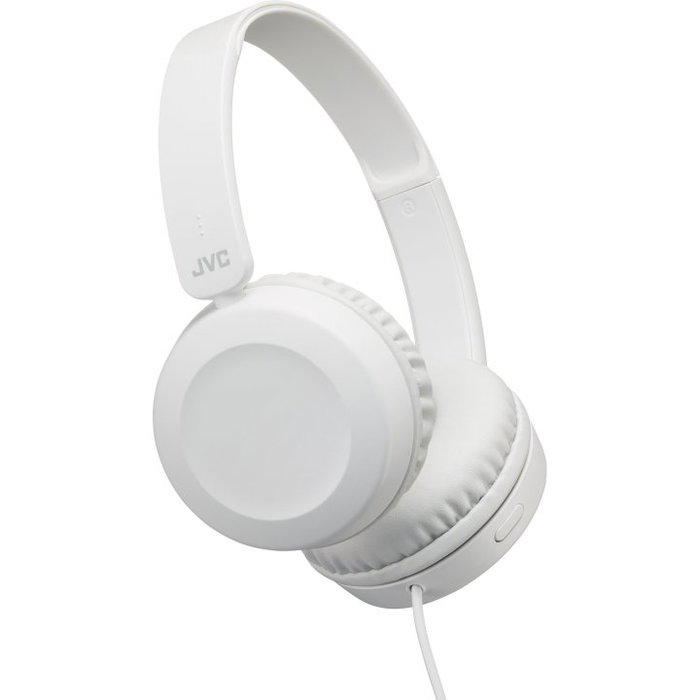 JVC HA-S31M-W Casque Audio Pliable avec Micro Intégré Blanc - Jack 3.5 mm