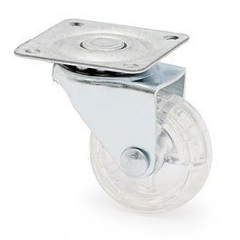 Q&Q Roue Pivotante Teker A/Poliam. Ø38 Transparente Plastique H50