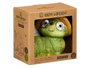 Ibergarden Figurine Solaire Ver de Terre Coloris Assortis 18x16x13 cm Céramique Beige Vert Gris (Set de 12)