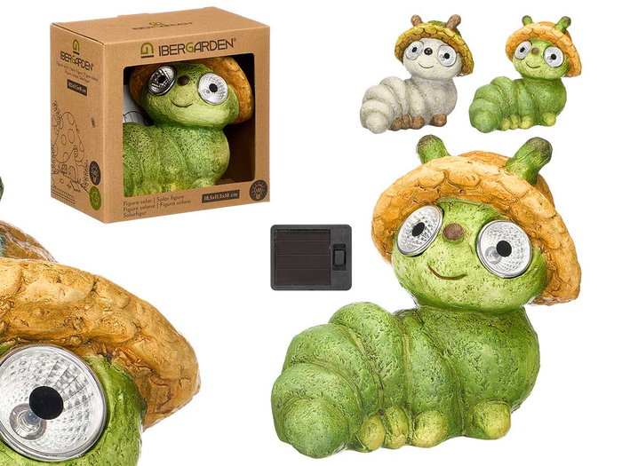 Ibergarden Figurine Solaire Ver de Terre Coloris Assortis 18x16x13 cm Céramique Beige Vert Gris (Set de 12) Ibergarden Figurine Solaire Ver de Terre Coloris Assortis 18x16x13 cm Céramique Beige Vert Gris (Set de 12)