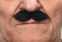 My Other Me Bigote noir - Moustache postiche adulte multilingue (français, espagnol, anglais...) - Taille unique - Multicolore