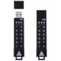 Apricorn Aegis Secure Key 3NX - Clé USB sécurisée 256-bit AES XTS avec clavier, batterie interne, 77 Mo/s, IP67, normes FCC/CE/WEEE