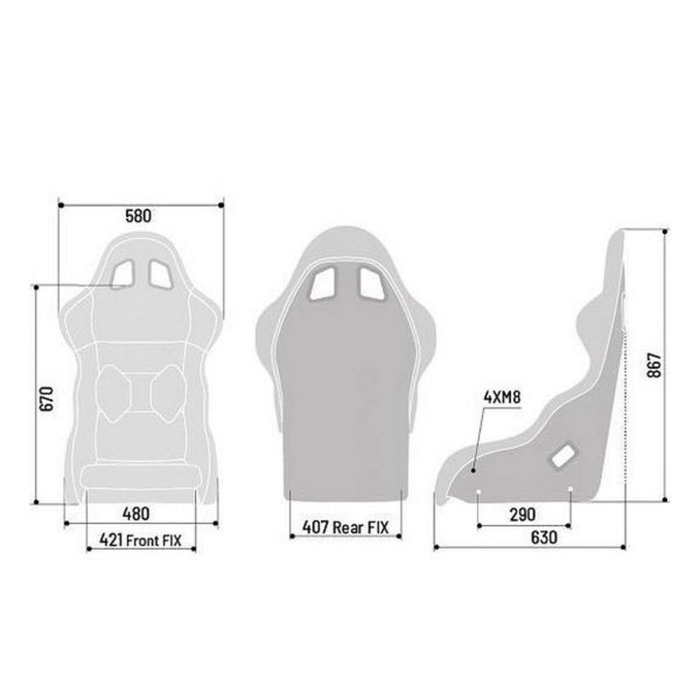 Sparco Pro 2000 QRT Siège de course Negro