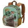 KARACTERMANIA Mochila Sac à Dos 3D The Mandalorian Star Wars Grogu Say Hi 31 cm, Compartiment Principal, Poche Latérale Mesh