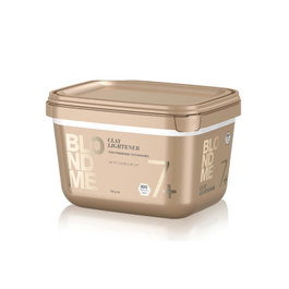 Schwarzkopf Blondme Clay Lightener 7+ - Argile éclaircissante et renforçante 350 g avec technologie Bond Enforcing et protection anti-métal