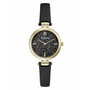 Furla WW00018009L2 - Montre analogique pour femme avec bracelet en cuir noir