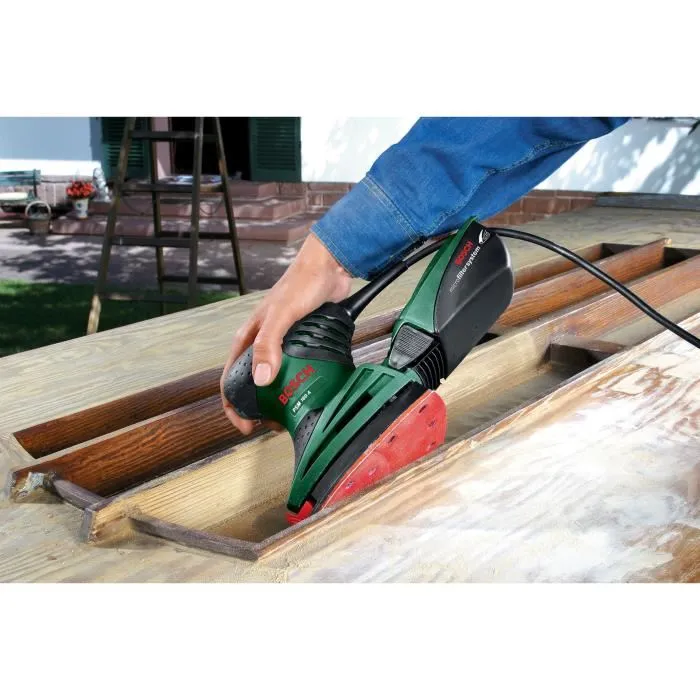 Bosch Ponceuse multi PSM 160 A - Appareil puissant et polyvalent pour poncer, polir et aspirer la poussière avec système micro-filtre