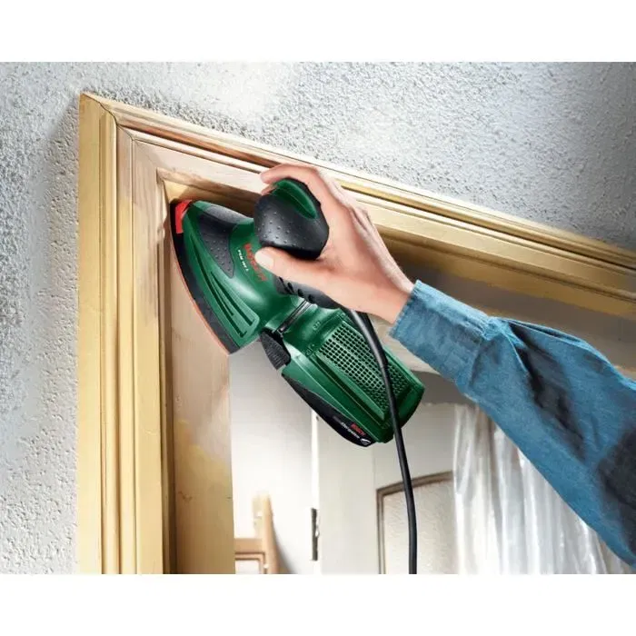 Bosch Ponceuse multi PSM 160 A - Appareil puissant et polyvalent pour poncer, polir et aspirer la poussière avec système micro-filtre
