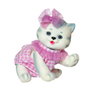 ROSA TOYS - Poupée Reborn Bébé Chat de 23 cm avec Peana - Corps en Vinyle