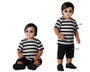 atosa Déguisement Fantôme pour Bébé Garçon - T-shirt à Rayures et Pantalon Noir