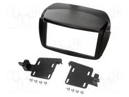 ACV Cadre de radio 2 DIN noir pour Fiat Doblo et Opel Combo