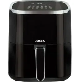 Jocca Friteuse sans huile 2196 - 5L - 1450W - Noir - Technologie Fry Force 360° pour cuisson rapide et uniforme - Grille, four et réchauffeur multifonction
