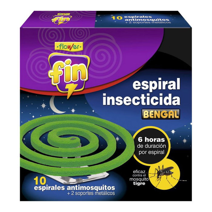 Flower Spirale insecticide, 10 unités + 2 supports Flower Spirale insecticide, 10 unités + 2 supports