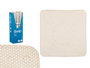 Berilo Tapis de Bain Antidérapant en Caoutchouc Beige 53 x 6.5 cm (Set de 6)