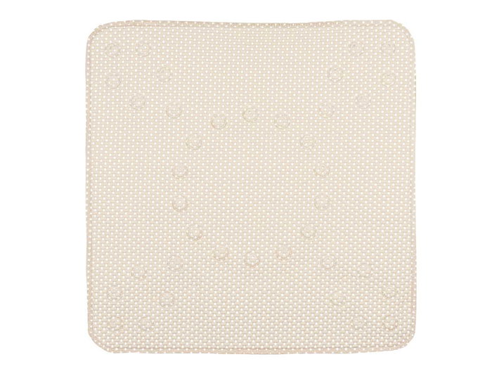 Berilo Tapis de Bain Antidérapant en Caoutchouc Beige 53 x 6.5 cm (Set de 6)
