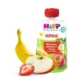 HIPP Purée de pomme, banane et fraise biologique 108g