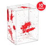 EVORETRO - Set de 10 protecteurs pour figurines Funko POP avec effet balle et sang, anti-rayures et poussière, dimensions 16x12x9 cm, plastique PET 0.40 mm