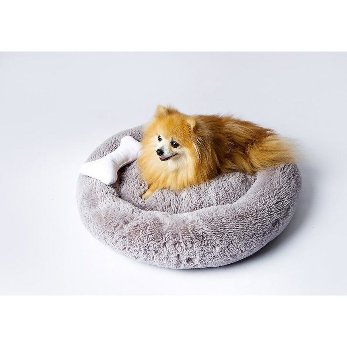 Lit pour animal domestique GO GIFT L Gris 66 x 120 x 66 cm Lit pour animal domestique GO GIFT L Gris 66 x 120 x 66 cm