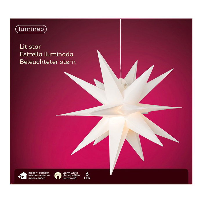 Étoile de Noël Lumineo Blanc Étoile de Noël Lumineo Blanc