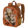 KARACTERMANIA - Sac à dos Marvel Guardians of the Galaxy Groot 31 cm avec effet 3D, compartiment principal et poches latérales en mesh