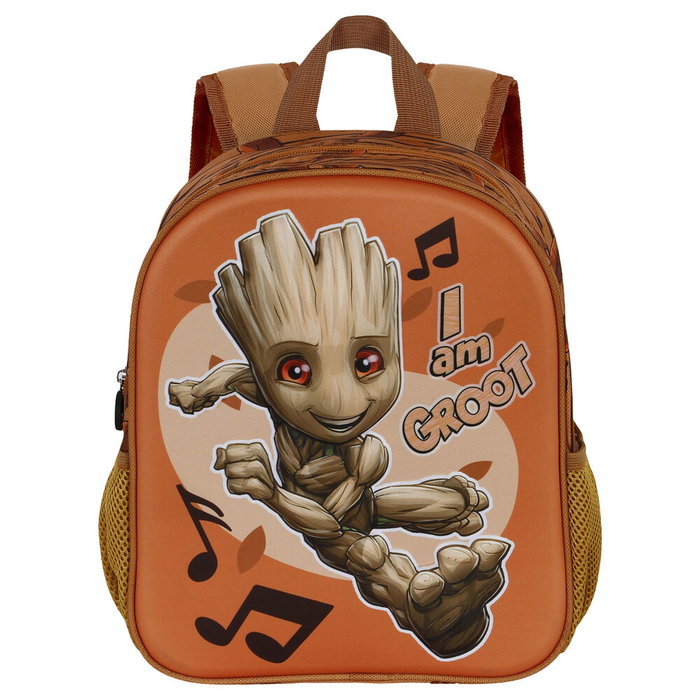 KARACTERMANIA - Sac à dos Marvel Guardians of the Galaxy Groot 31 cm avec effet 3D, compartiment principal et poches latérales en mesh KARACTERMANIA - Sac à dos Marvel Guardians of the Galaxy Groot 31 cm avec effet 3D, compartiment principal et poches latérales en mesh