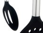 Kinvara Set de 7 Ustensiles de Cuisine Noir et Argent Dimensions 14 x 38 x 14 cm (Set de 6)