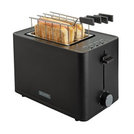 Bourgini 14.0402.00.00 Tostadora Tosti Grille-pain avec Accessoires Sandwichs Noir Mat 850W