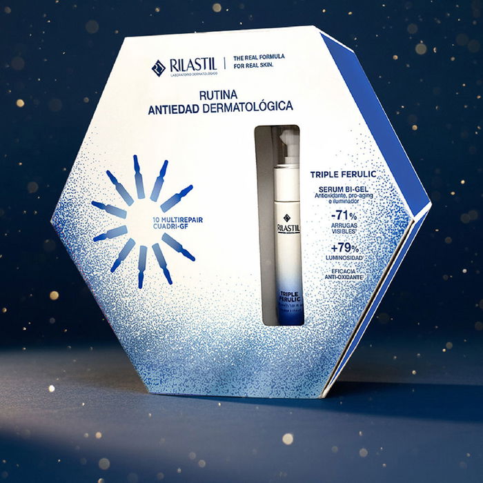 Rilastil Coffret Anti-Âge Triple Ferulic (Sérum Visage 30 ml + 10 Ampoules) - 2 Pièces