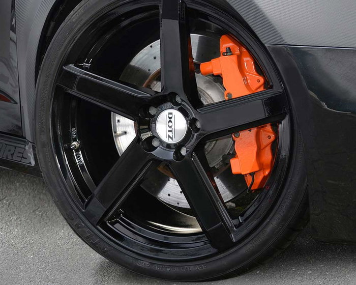 Foliatec Kit de peinture en spray pour roues 2C Noir brillant