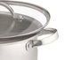 Kinvara Olla à induction avec couvercle en verre 24 cm, acier inoxydable et verre, argent (Set de 4)