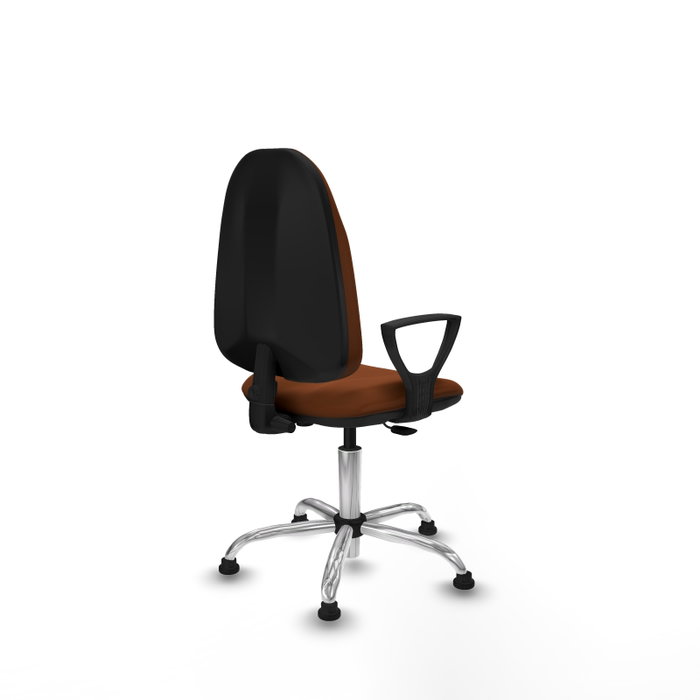 PIQUERAS Y CRESPO Chaise de bureau Algarra, similicuir marron