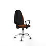 PIQUERAS Y CRESPO Chaise de bureau Algarra, similicuir marron