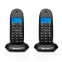 Motorola C1002 CB+ Téléphone Fixe Sans Fil DECT Noir Duo