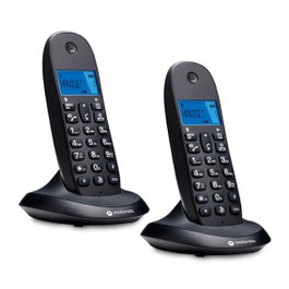 Motorola C1002 CB+ Téléphone Fixe Sans Fil DECT Noir Duo