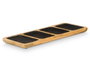 Giftdecor Bandeja Rectangulaire 4 Compartiments en Bois de Manguier Noir 46x3x17 cm (Set de 6)