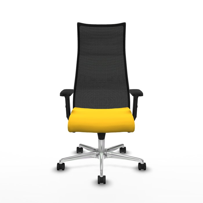 Piqueras y Crespo Chaise de Bureau Albacete Jaune et Noir