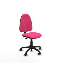PIQUERAS Y CRESPO Chaise de bureau Algarra, simili cuir rose, sans accoudoirs