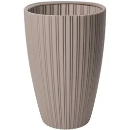 Garden ID Pot de fleurs Fancy, 80% plastique recyclé, résistant au gel et aux UV, 40 x 58 cm, couleur taupe, pour jardin, balcon ou intérieur
