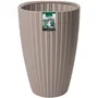 Garden ID Pot de fleurs Fancy, 80% plastique recyclé, résistant au gel et aux UV, 40 x 58 cm, couleur taupe, pour jardin, balcon ou intérieur