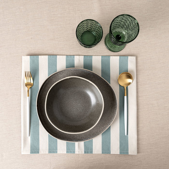 Vinthera Set de 2 sets de table Okapi en coton 33x45 cm Bicolor