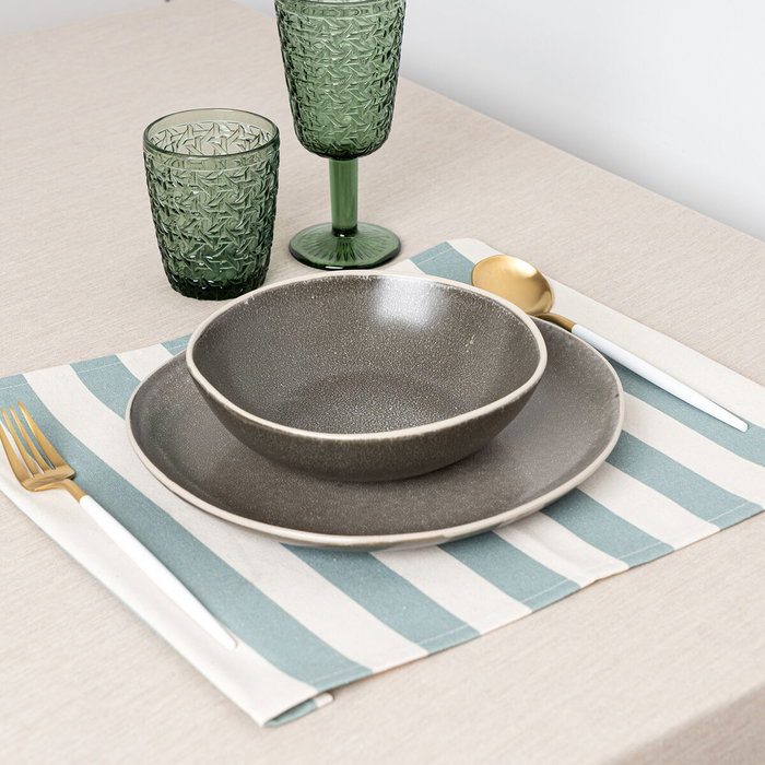 Vinthera Set de 2 sets de table Okapi en coton 33x45 cm Bicolor