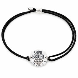 Alex And Ani Pulsera en Nylon Noir Brillant