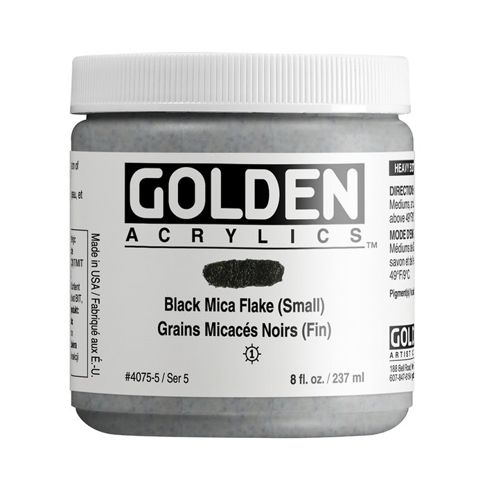 Golden Heavy Body Couleurs Acryliques Negra Mica Flake (Fino) 237 ml Golden Heavy Body Couleurs Acryliques Negra Mica Flake (Fino) 237 ml
