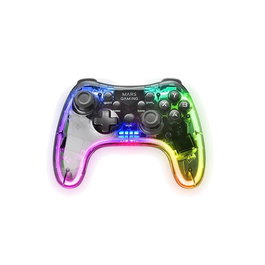 Mars Gaming Gamepad sans fil MGP24 RGB Néon, Manette PC/PS3/PS4/PS5/Xbox360/Mac/Android, 20 boutons, USB-C