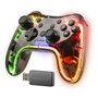 Mars Gaming MGP24 Manette Gaming Sans Fil RGB Néon Noir Translucide